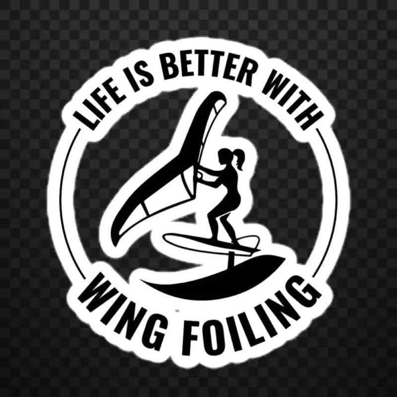 Wing foiling water sports funny Stickers