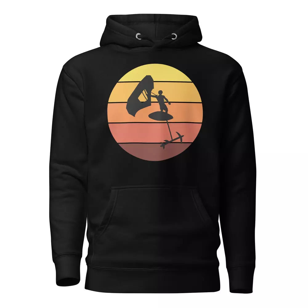Wing foiling water sports funny hoodie