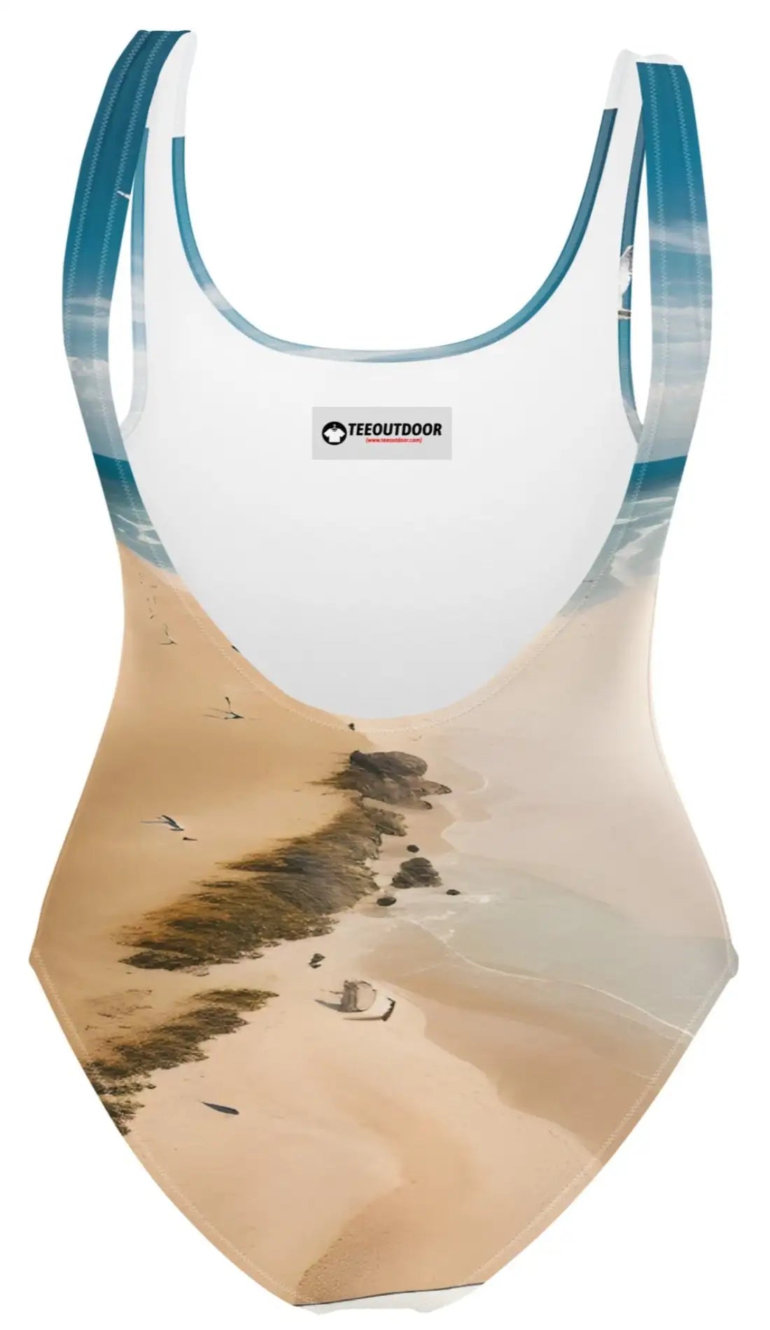 Coastal Serenity: Tranquil One-Piece Swimsuit