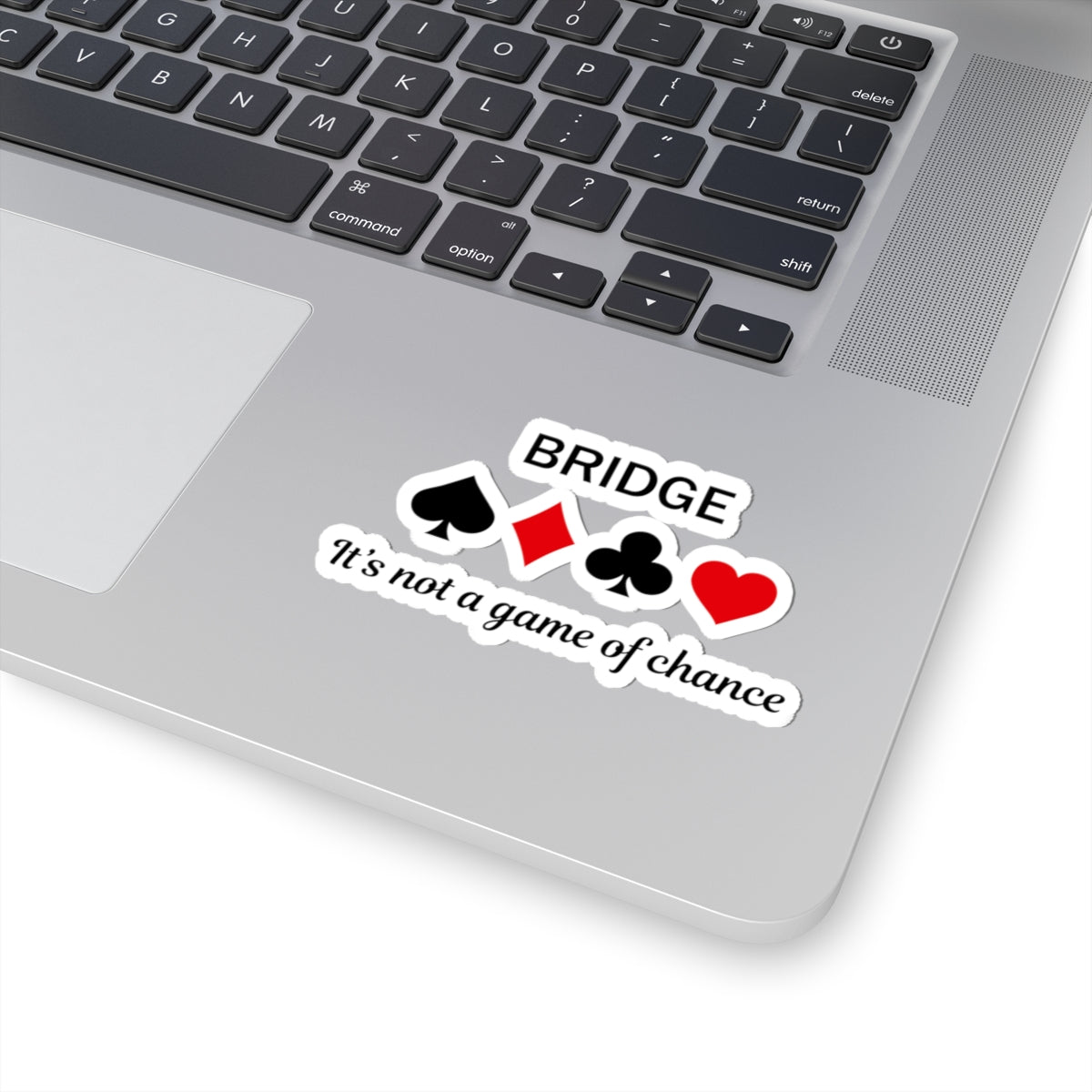 Bridge Strategy Sticker - Card Game Wit Vinyl Decal for Tournament Players & Mind Sport Enthusiasts