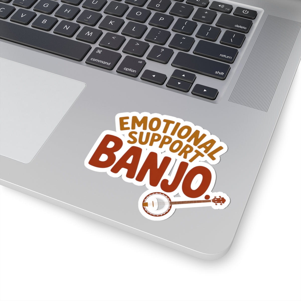 Banjo Sticker – Funny Emotional Support Humor Decal for Bluegrass Musicians Five-String Instrument Lovers