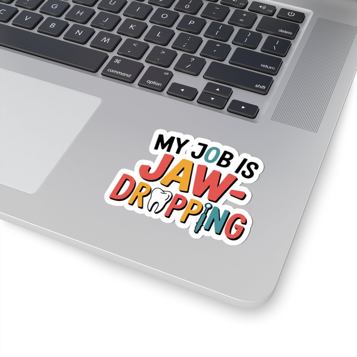 Jaw-Dropping Dental Sticker - Funny Ortho Lab Vinyl Decal for Technicians & Dentists