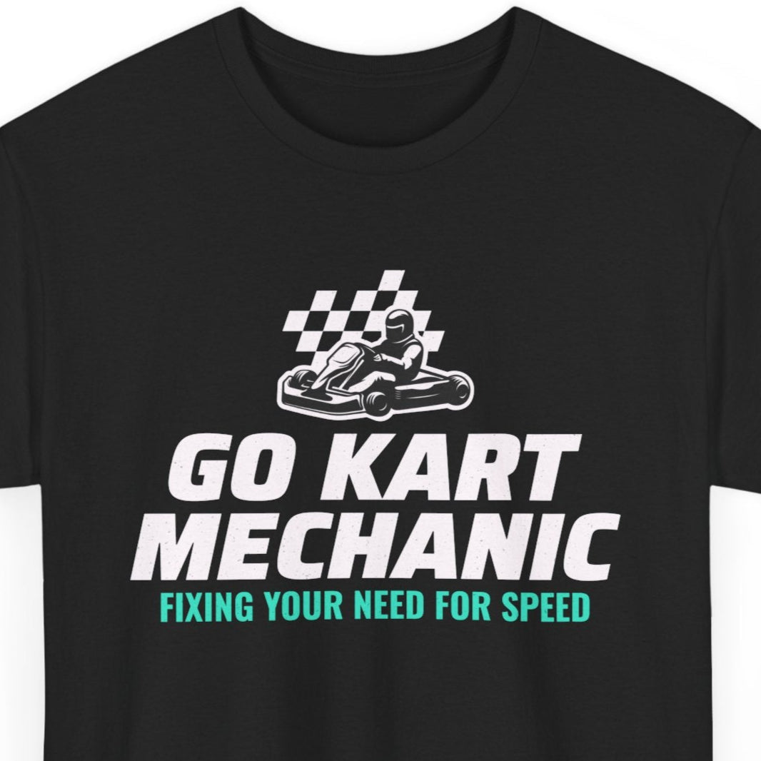 Go Kart Mechanic T-Shirt - Speed Optimization Tee for Karting Engineers
