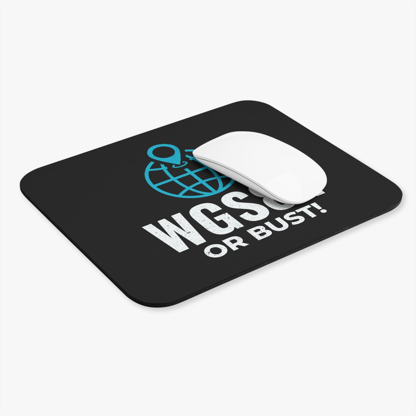 Geospatial Reference System Mouse Pad - Funny WGS84 Office Mousepad Non-Slip Rubber Base for GIS Professionals & Mappers