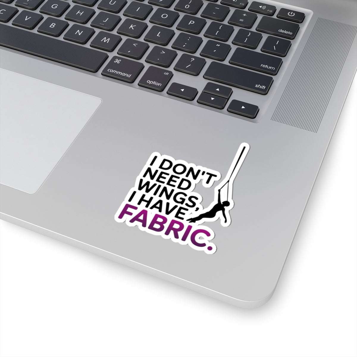 Aerial Silk Sticker – Funny Wings Quote Decal for Aerialists Fabric Performers and Circus Arts Athletes
