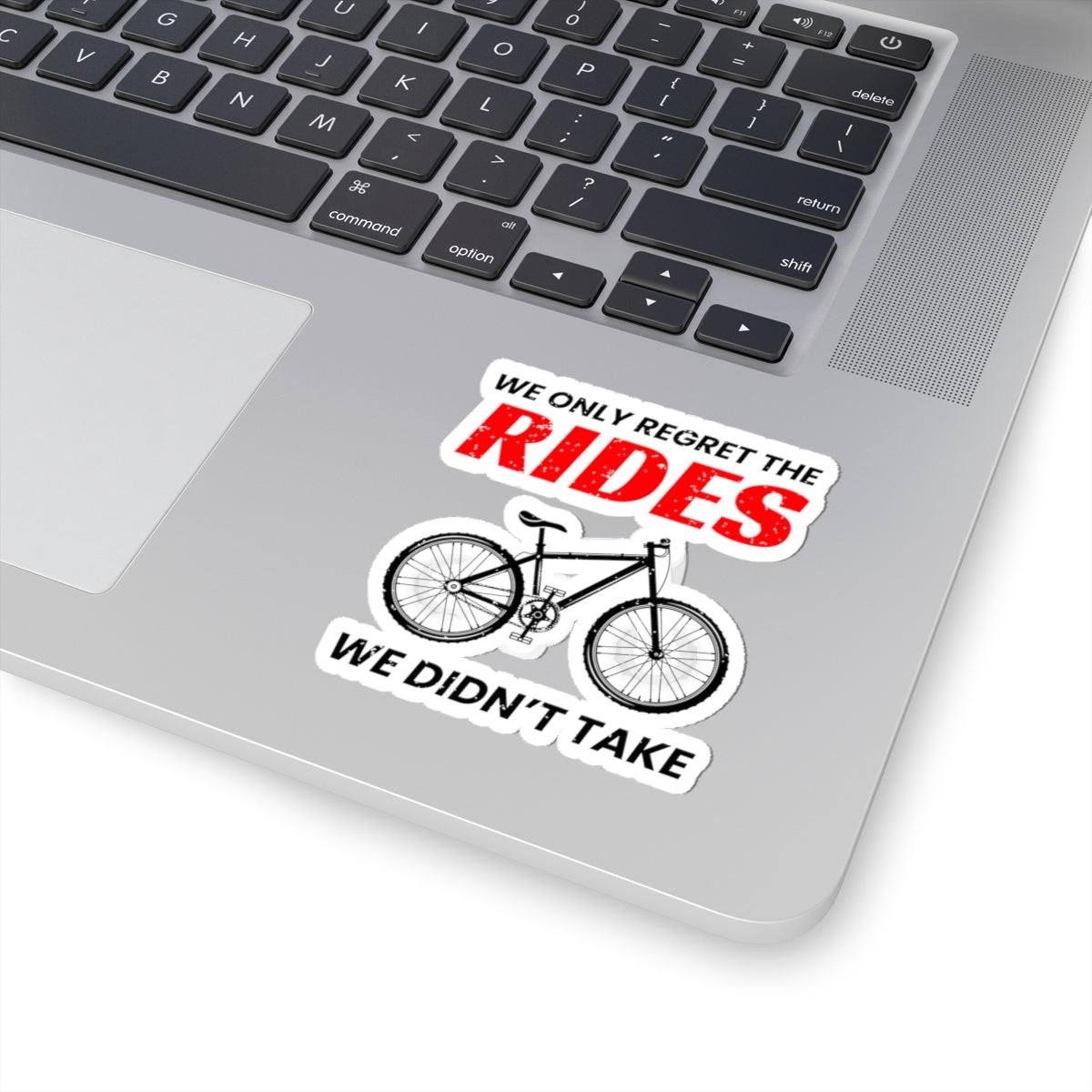 Mountain Bike Regret Sticker - Cycling Motivation Vinyl Decal for Trail Riders & Adventure Cyclists