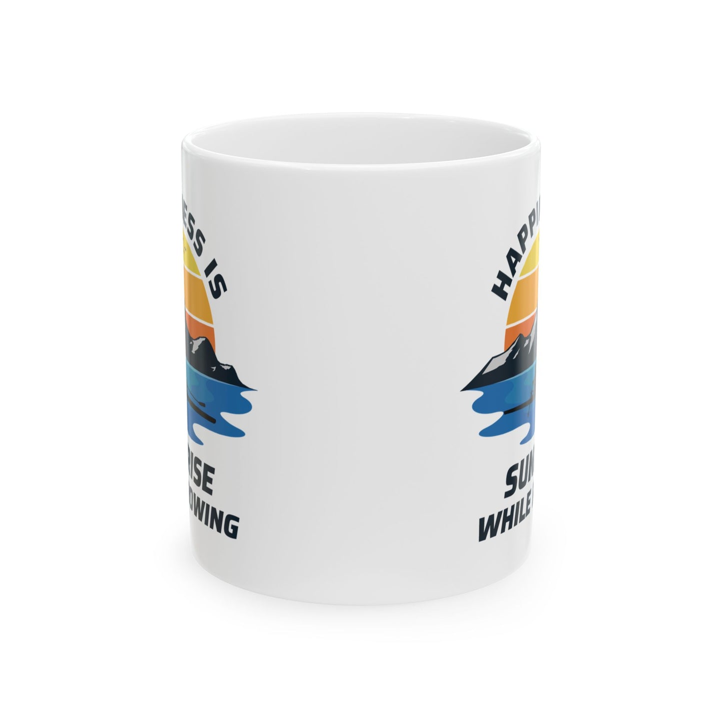 Rowing Mug Morning Rower Sunrise Water Sport Lake Adventure