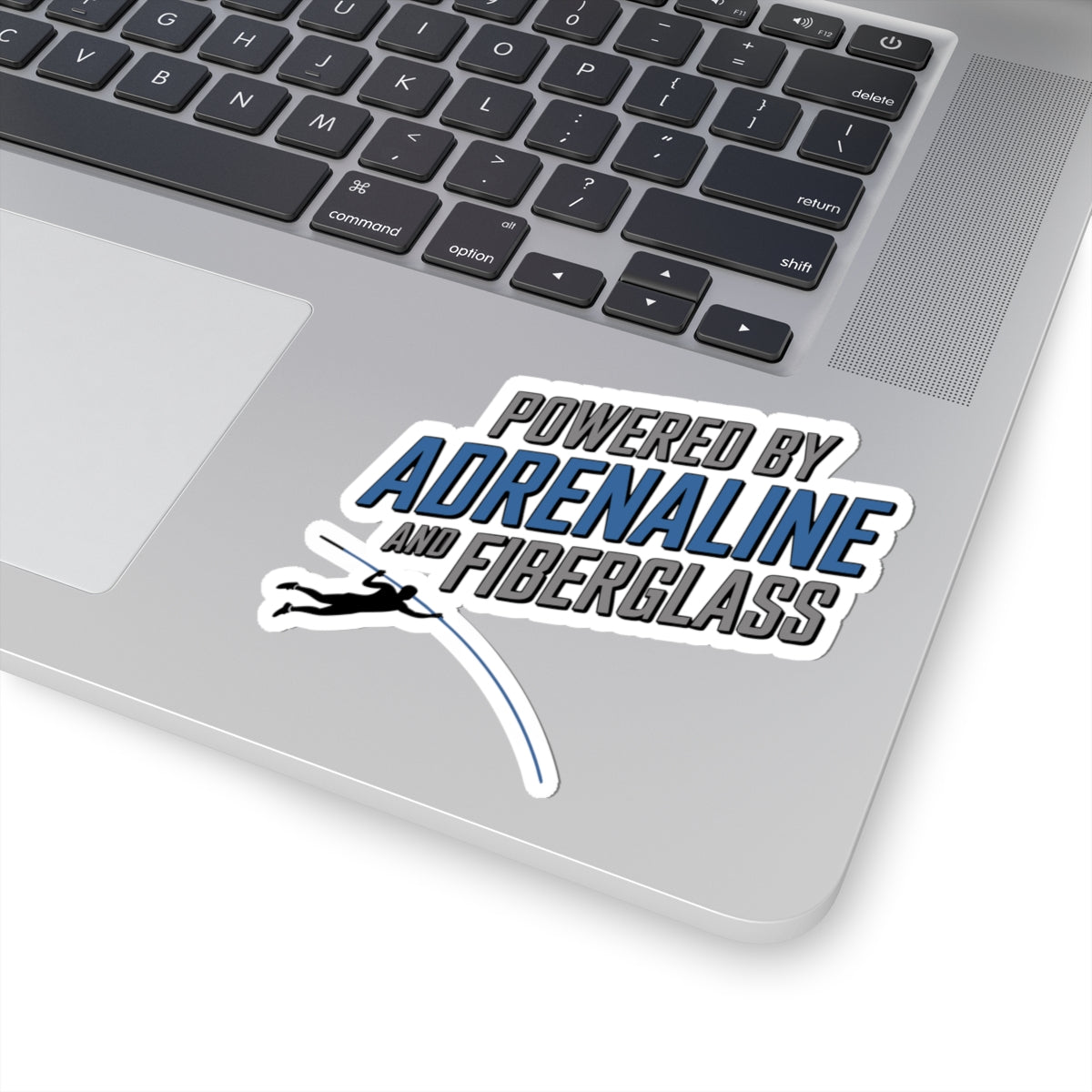 Pole Vault Sticker – Funny Adrenaline Fiberglass Athletic Humor Decal for Track and Field Athletes, Competitive Vaulters