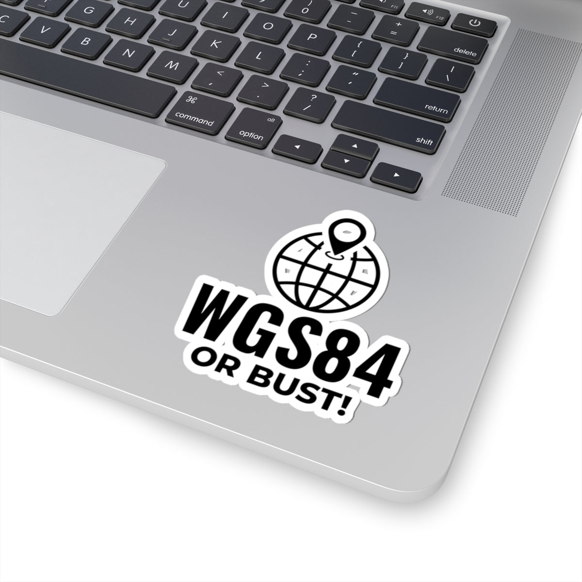 Geeky GIS Sticker - WGS84 Humor Vinyl Decal for Surveyors & Geospatial Nerds