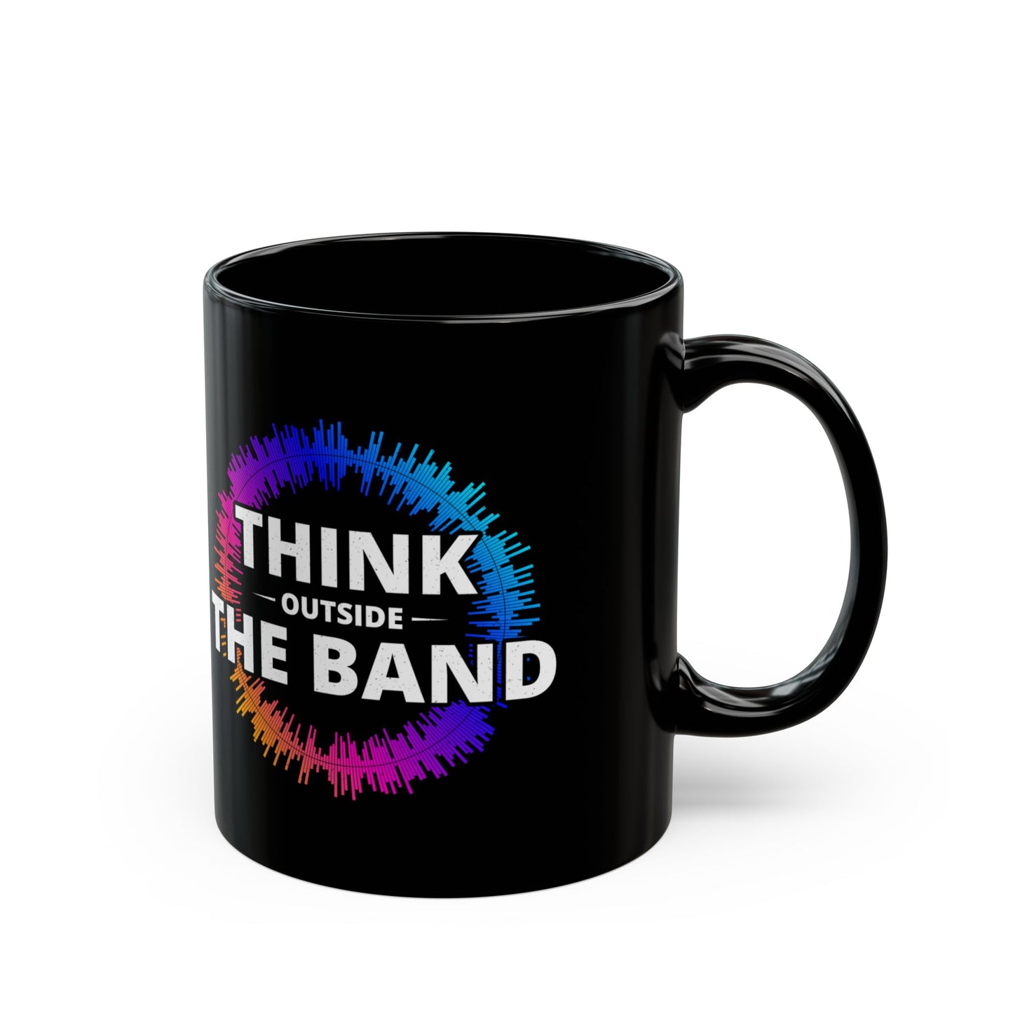 "Amateur Ham Radio Operator Mug - Think Outside the Band for Hams & RF Engineers 11 oz"
