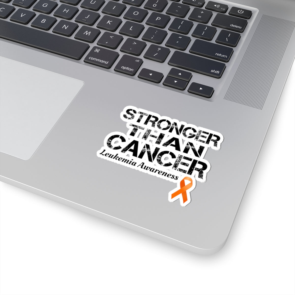 Leukemia Awareness Ribbon Sticker - Stronger Than Cancer Vinyl Decal for Survivors, Patients, and Families
