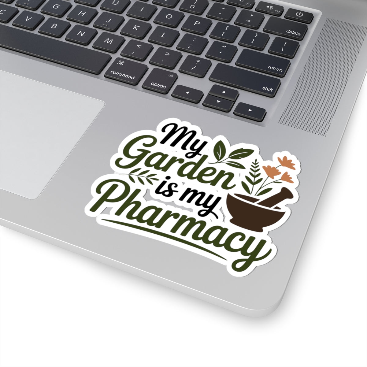 Living Pharmacy Decal - Homegrown Wellness Vinyl Sticker for Herbalists, Garden Healers