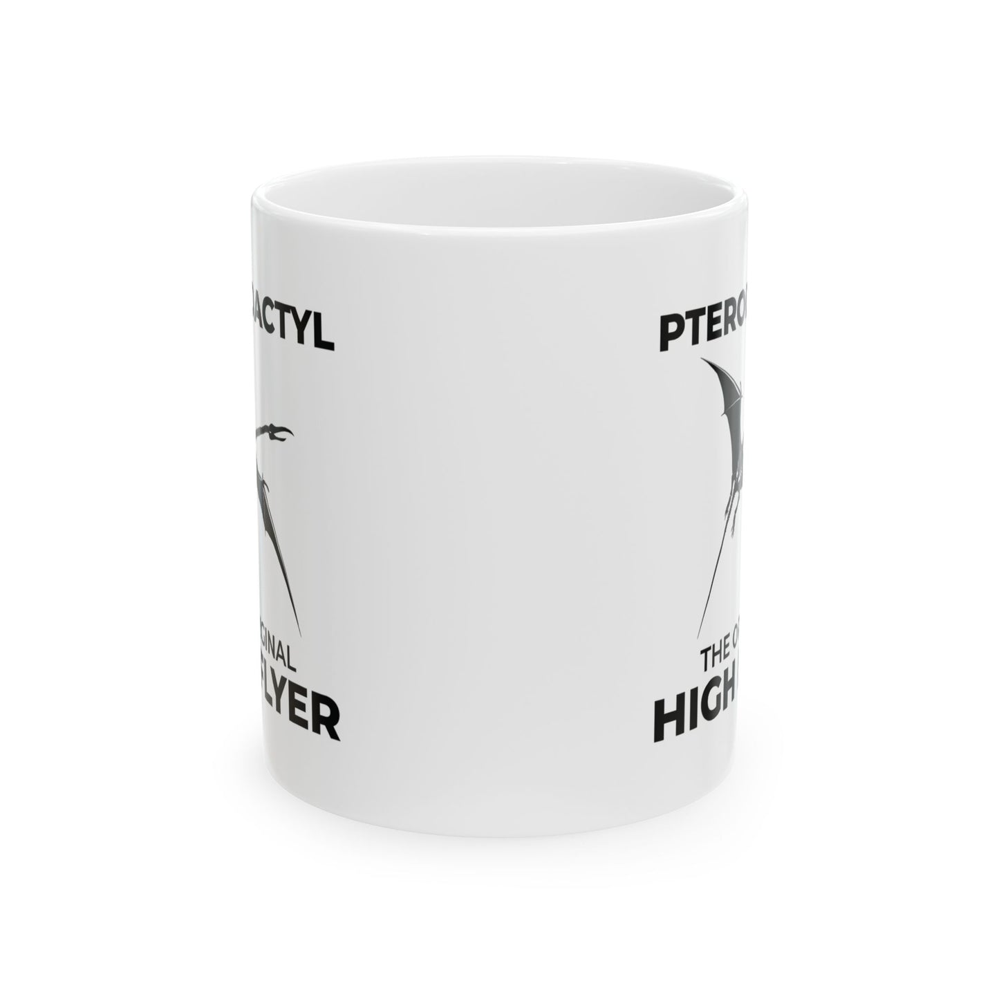 Dinosaur Fossil Mug Pterodactyl Skeleton for Flying Reptile Fans