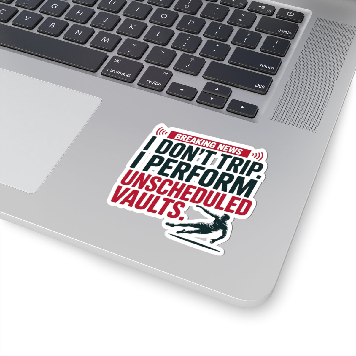 Pole Vault Sticker Funny Track & Field Decal – Humorous Vaulting Quote for Pole Vaulter Athlete Runner Sprinter