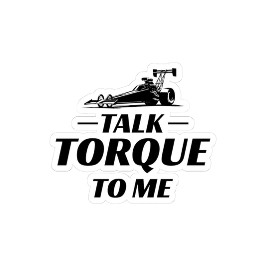 Dragster Drag Racing Sticker Vinyl – Funny Torque Pun for Car Lovers & Race Fans
