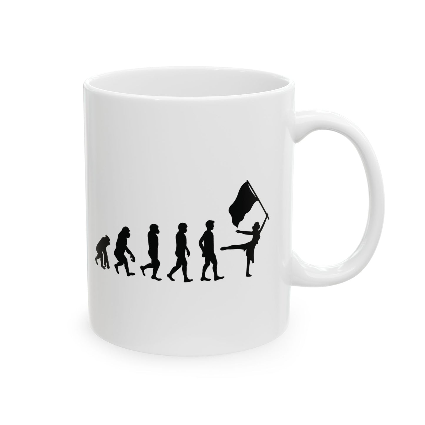 Color Guard Mug - Funny Evolution Design for Fans & Performers