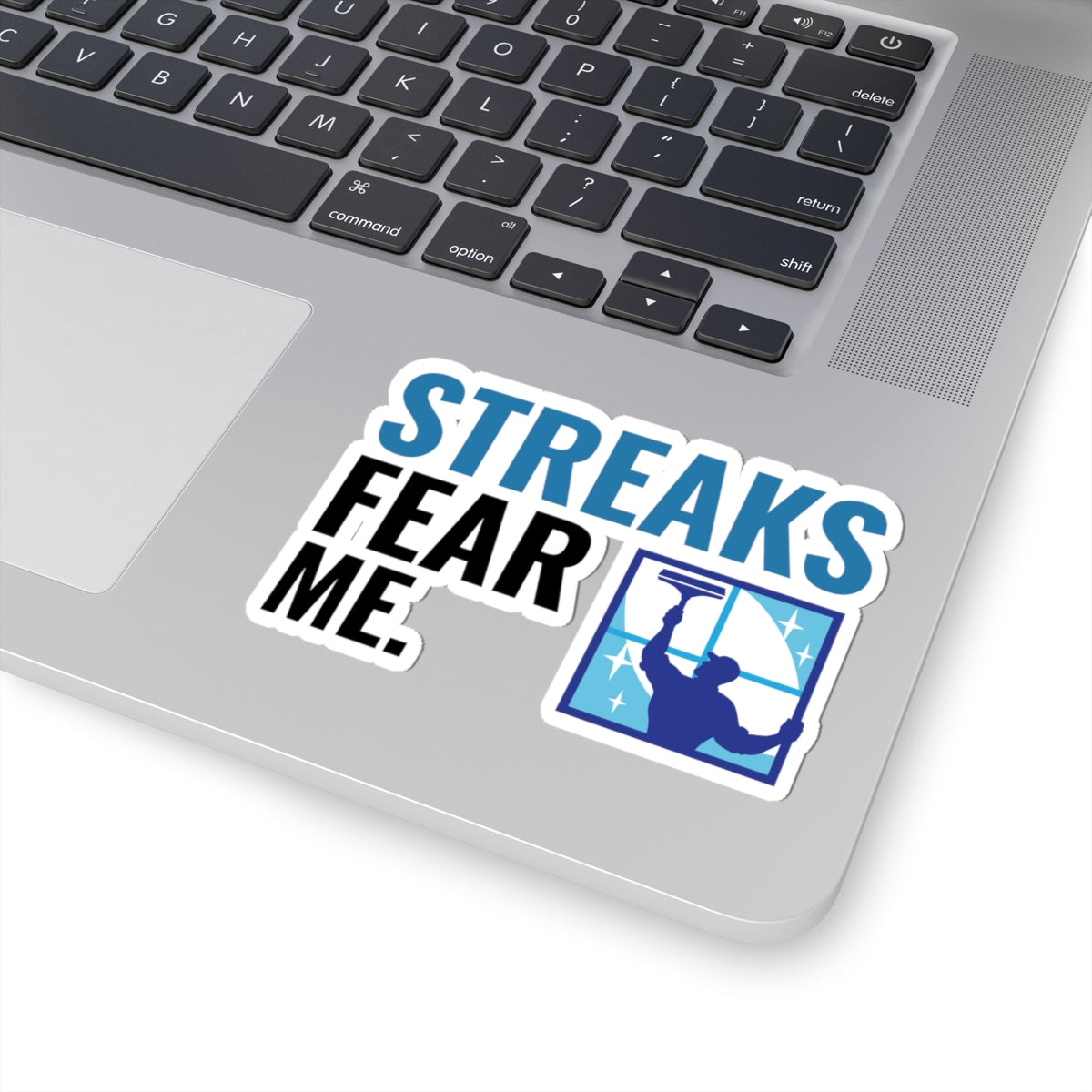 Window Cleaner Sticker - Streaks Fear Me Vinyl Decal for Professionals & Crews