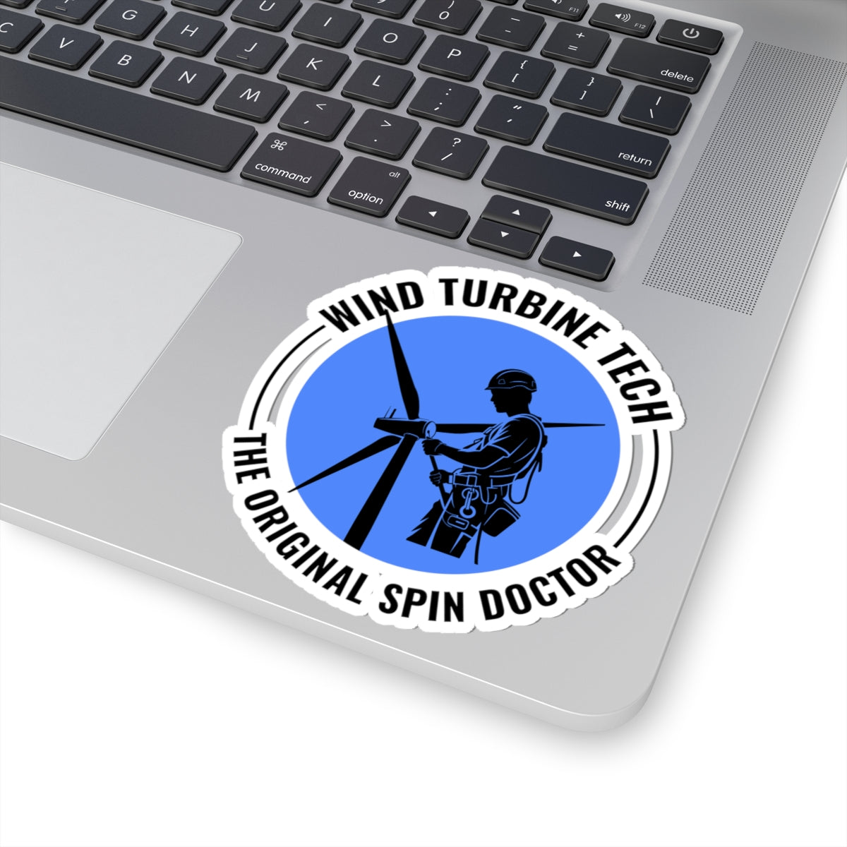 Wind Turbine Tech Sticker - Original Spin Doctor Vinyl Decal for Technicians, Mechanics