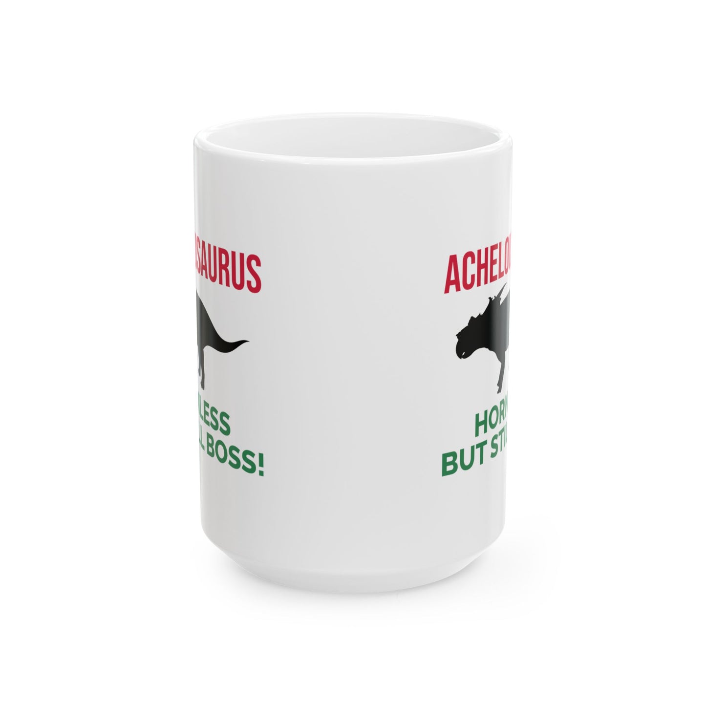 Dinosaur Fossil Mug - Achelousaurus, Boss - Dino Humor Gift