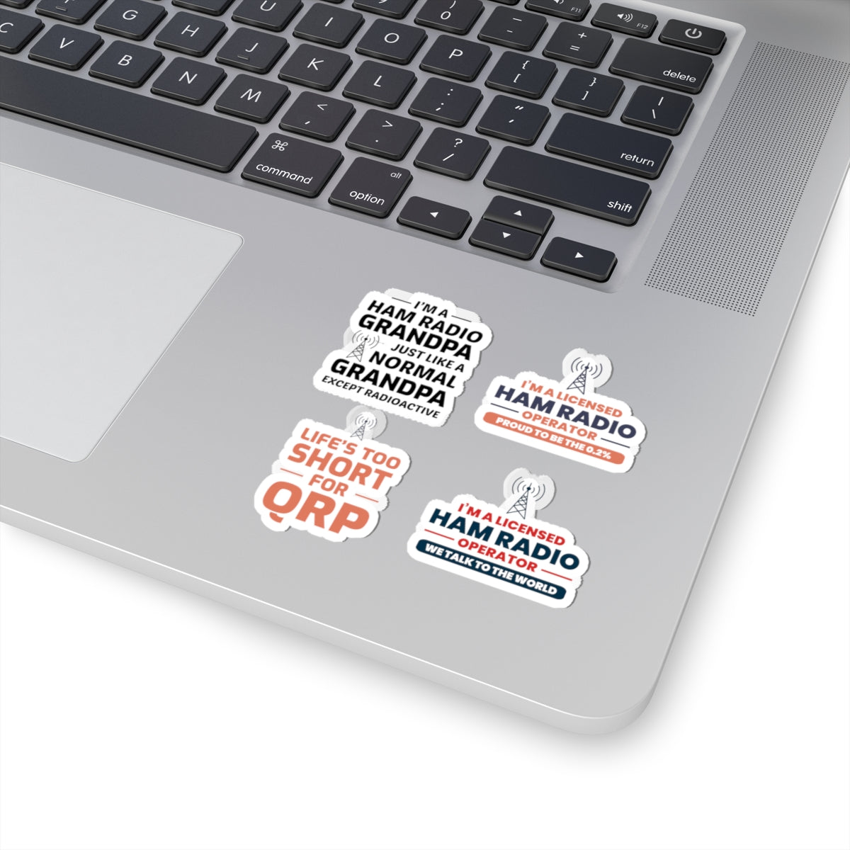 Ham Radio Sticker Pack – 4 PCS Funny Licensed Operator Decals for Amateur Grandpas QRP Enthusiasts