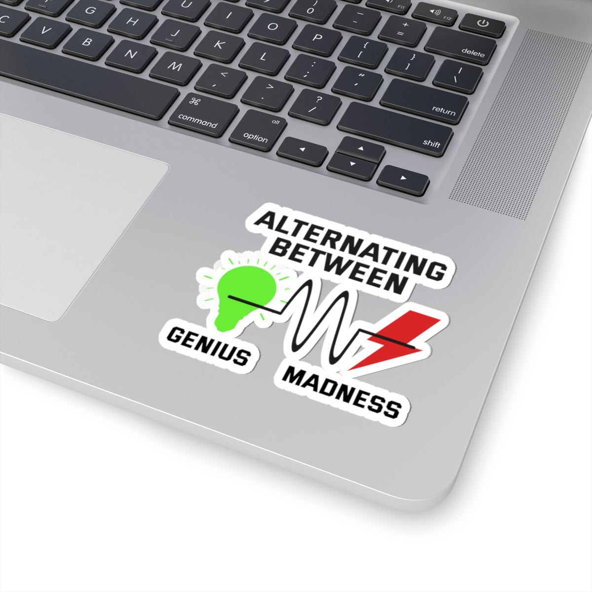 Electrician Genius Madness Sticker - Wiring Humor Vinyl Decal for Electrical Techs & Engineers