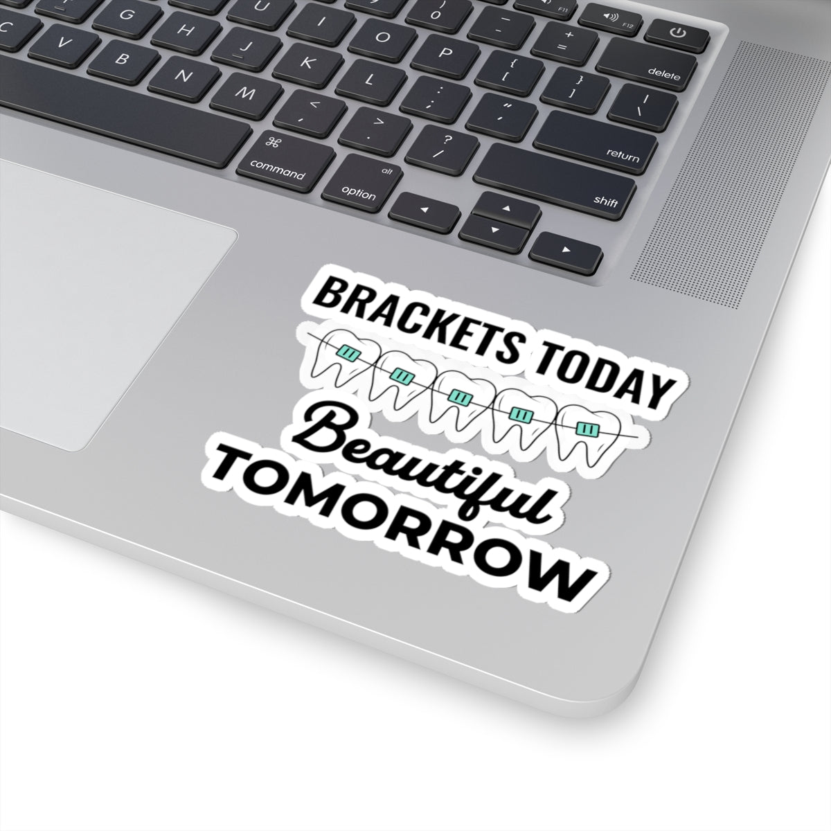 Orthodontist Teeth Braces Sticker - Dental Care Vinyl Decal for Orthodontics Students, Dentists & Patients