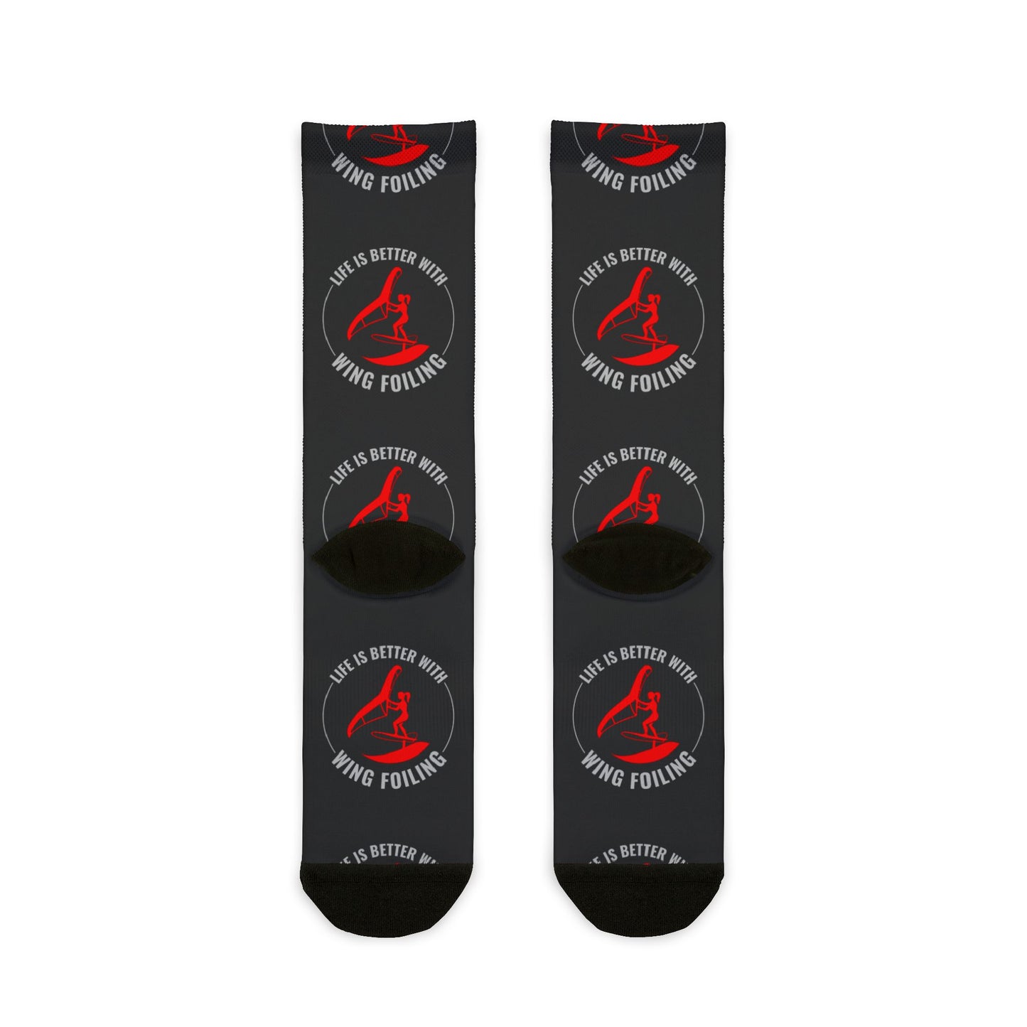 Wing Foiling Socks - Life is Better with Wing Foiling Design