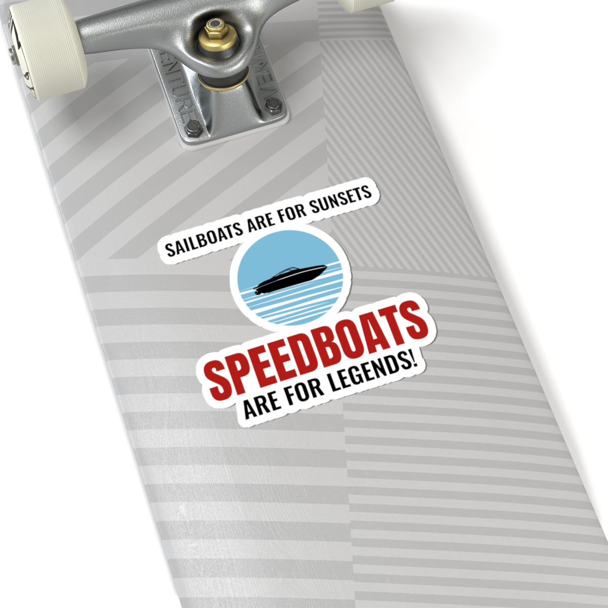Speedboat Legend Sticker - Boating Humor Vinyl Decal for Powerboat Enthusiasts & Racers