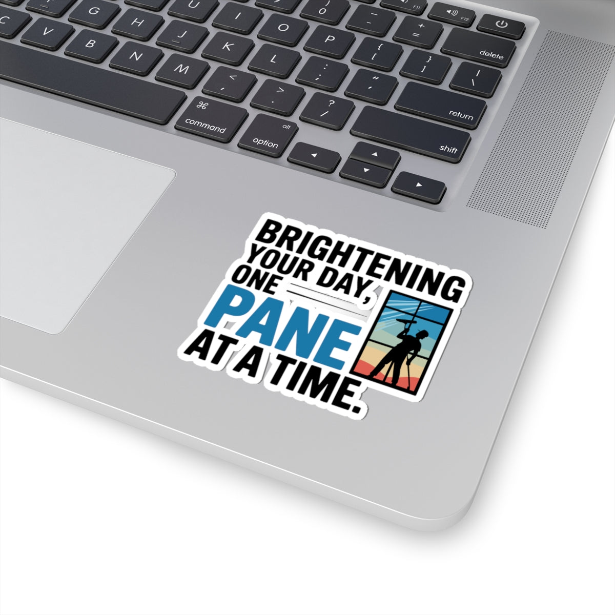 Window Cleaner Sticker - Brighten Day Vinyl Decal for Professionals & Technicians