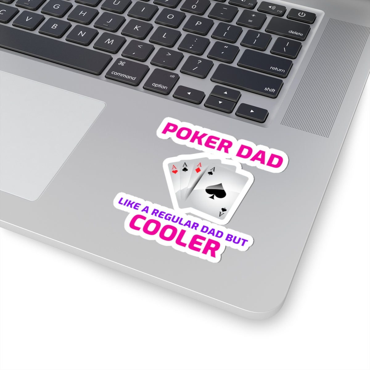 Poker Dad Sticker - Card Game Humor Vinyl Decal for Game Night Fathers & Poker Enthusiasts