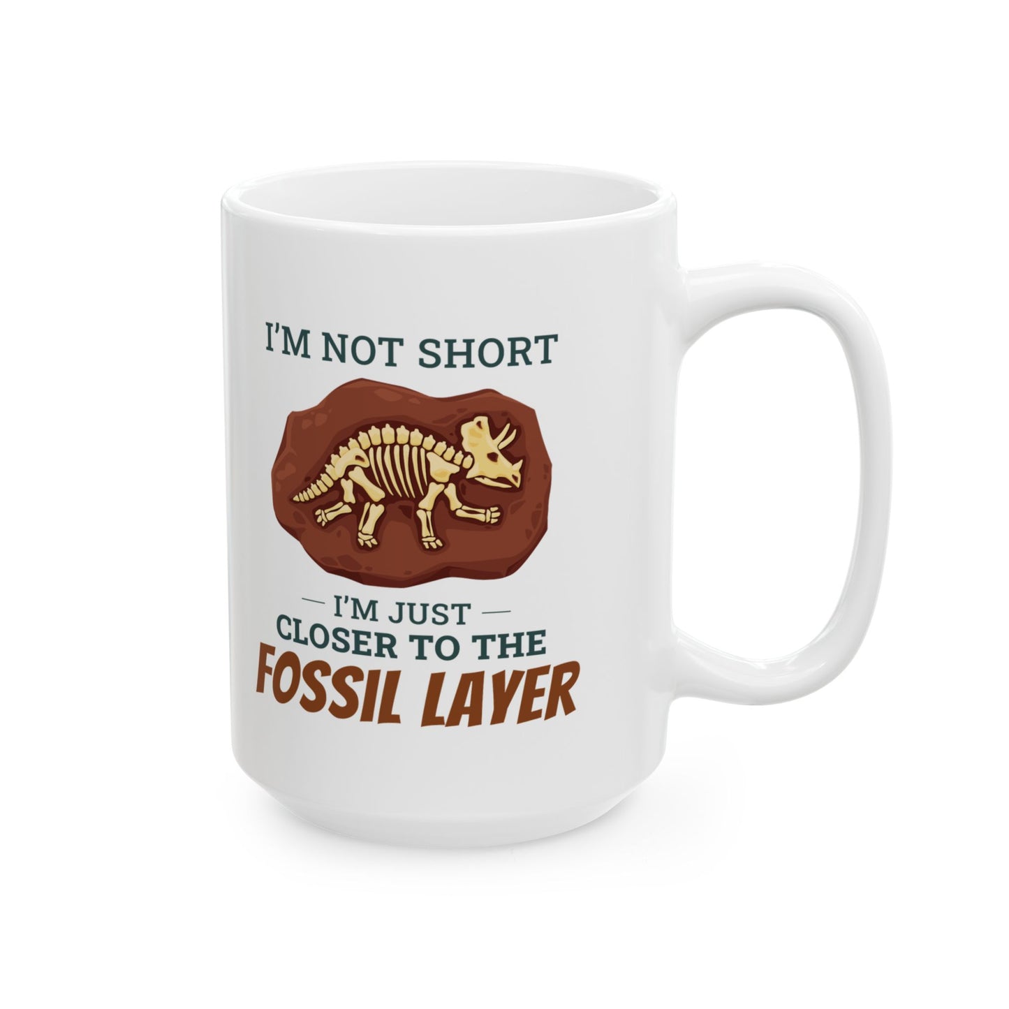 Dinosaur Fossil Mug - Closer to the Fossil Layer Design