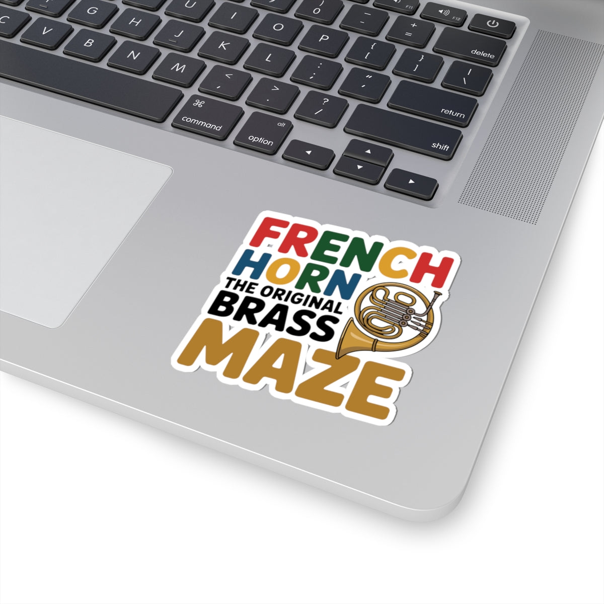 Original Brass Sticker - French Horn Pride Vinyl Decal for Musicians, Historians