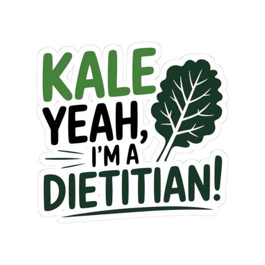 Sassy Dietitian Sticker - Funny Nutritionist Vinyl Decal for RDs, Dietetics Students