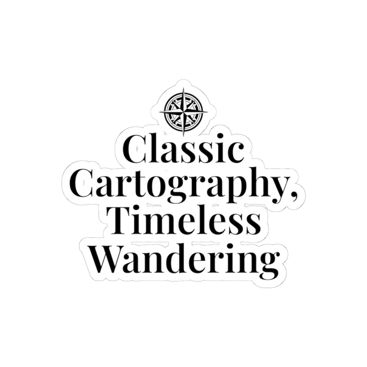 Vintage Cartography Sticker - Antique Map Decal for Eternal Explorers