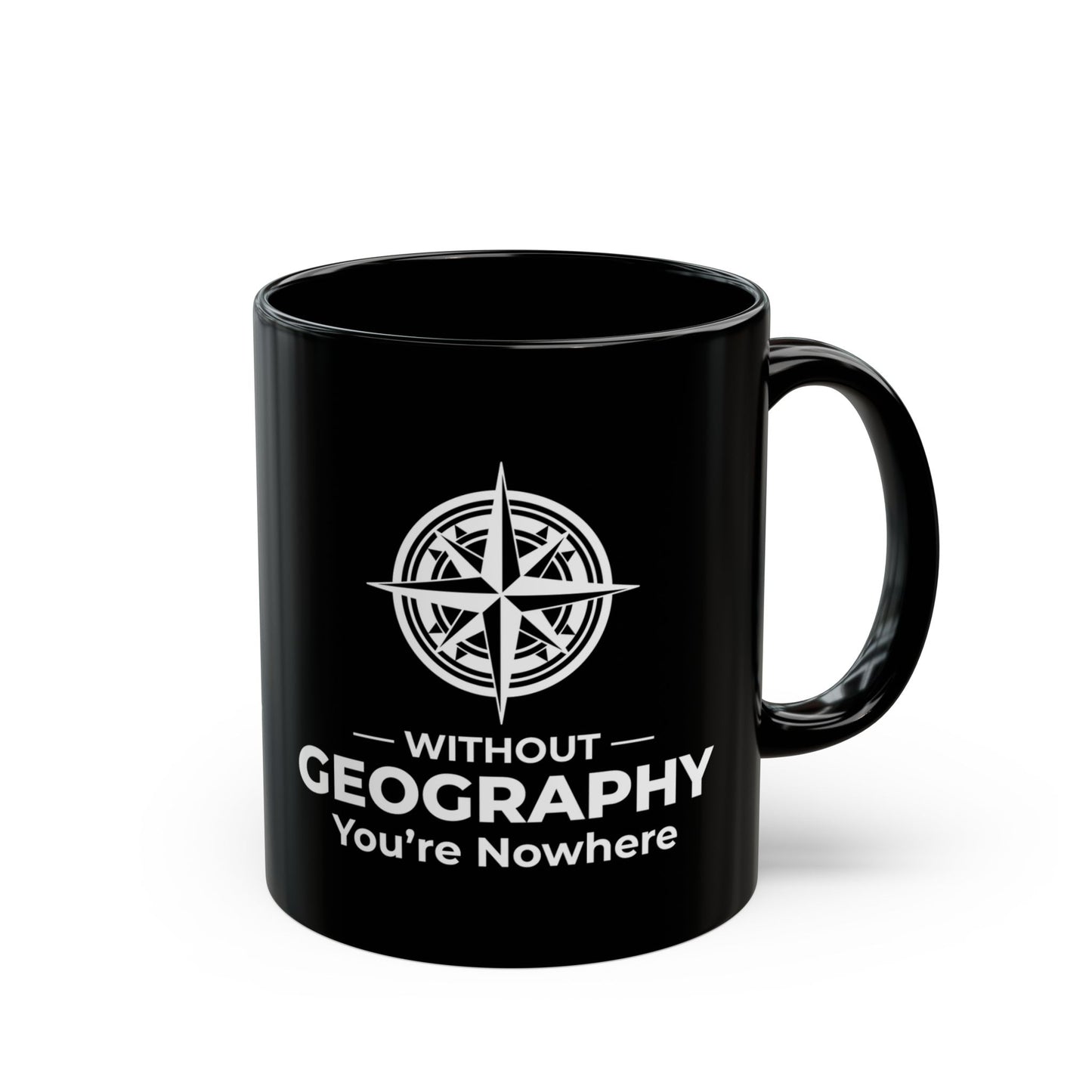Geography Matters Mug - Nowhere Without Maps Coffee Cup for Geographers