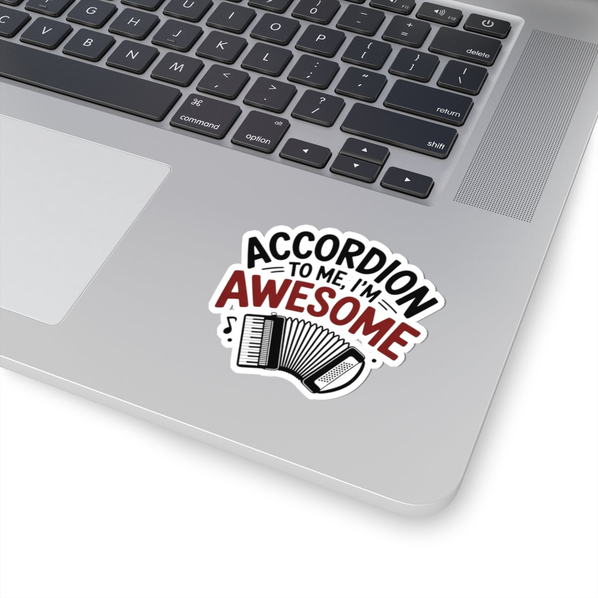 Accordion Player Sticker - Funny Musical Pun Quote Decal for Musicians, Polka Band Members, Folk Music Lovers