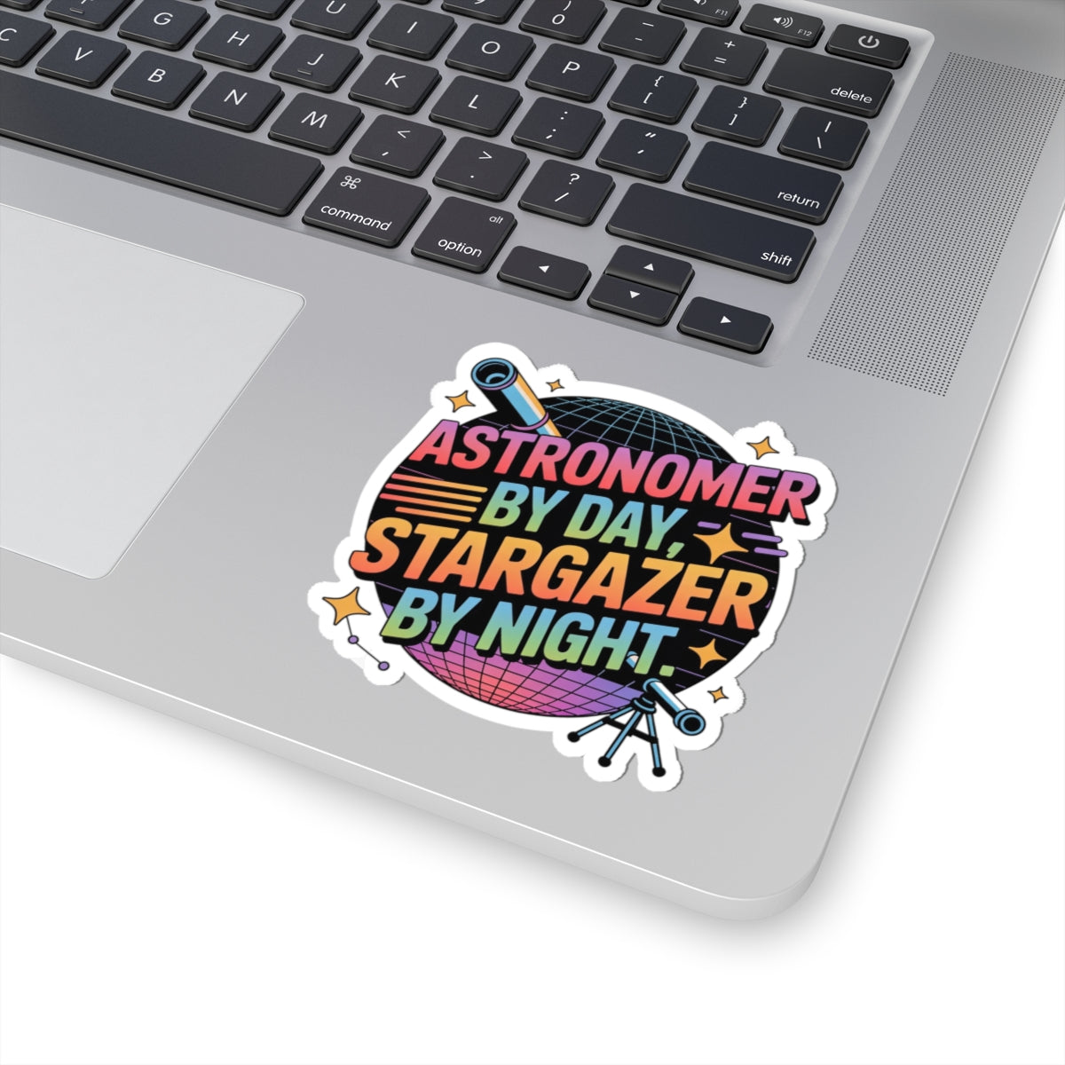 Astronomer Stargazer Sticker - Astronomy Vinyl Decal for Space Enthusiasts and Scientists