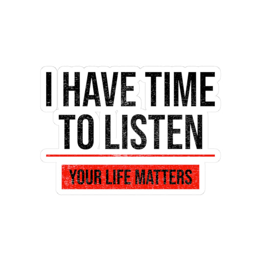 Empowering Mental Health Sticker - Life Matters Vinyl Decal for Advocates, Counselors, and Support Groups