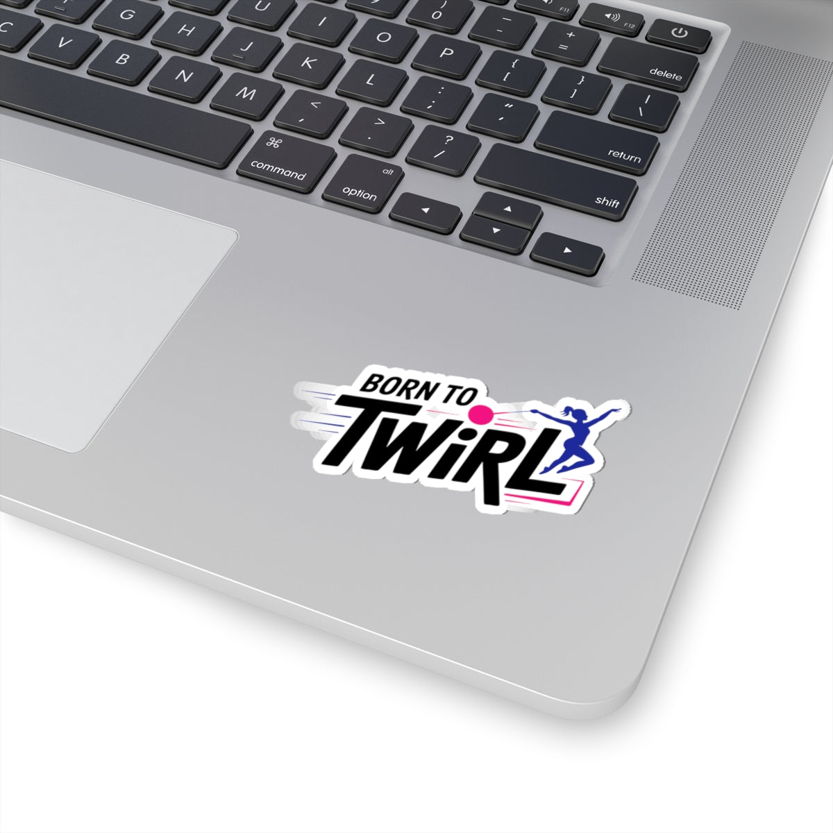Baton Twirling Sticker – Whimsical Spinning Dancer Decal for Twirler Marching Band Color Guard Member