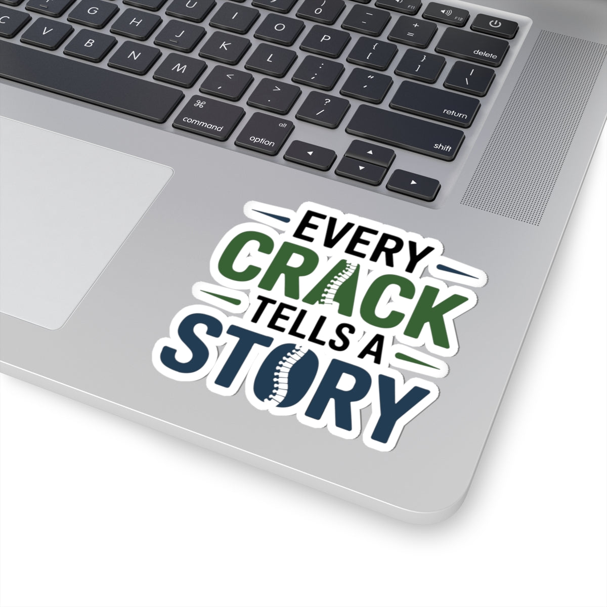 Chiropractor Crack Story Sticker - Chiropractic Humor Vinyl Decal for Spine Care