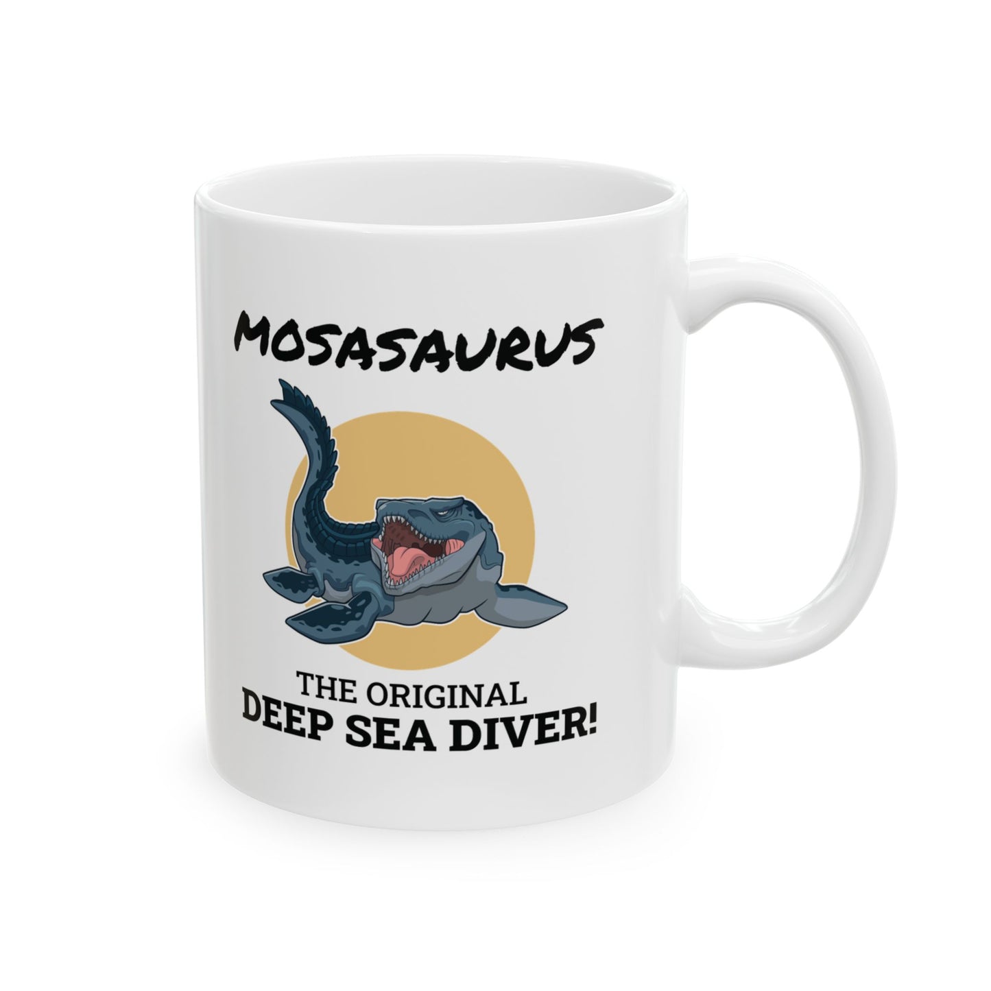 Dinosaur Fossil Mug - Mosasaurus, Marine - Paleontology Mug