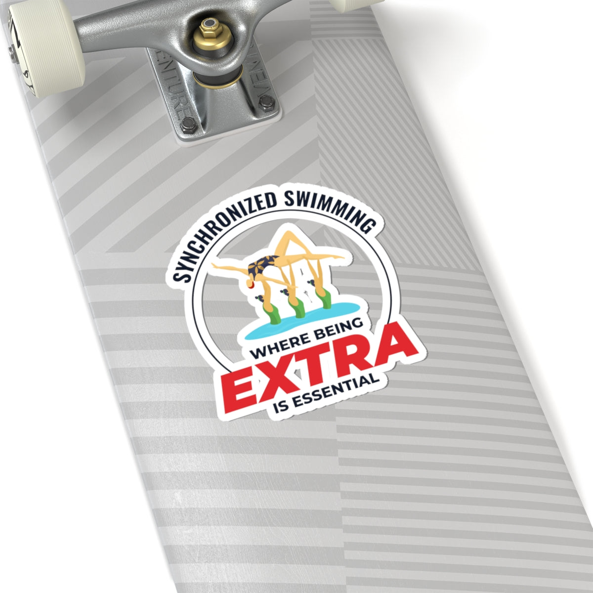 Dramatic Synchronized Swimming Sticker - Essential Extra Vinyl Decal for Athletes