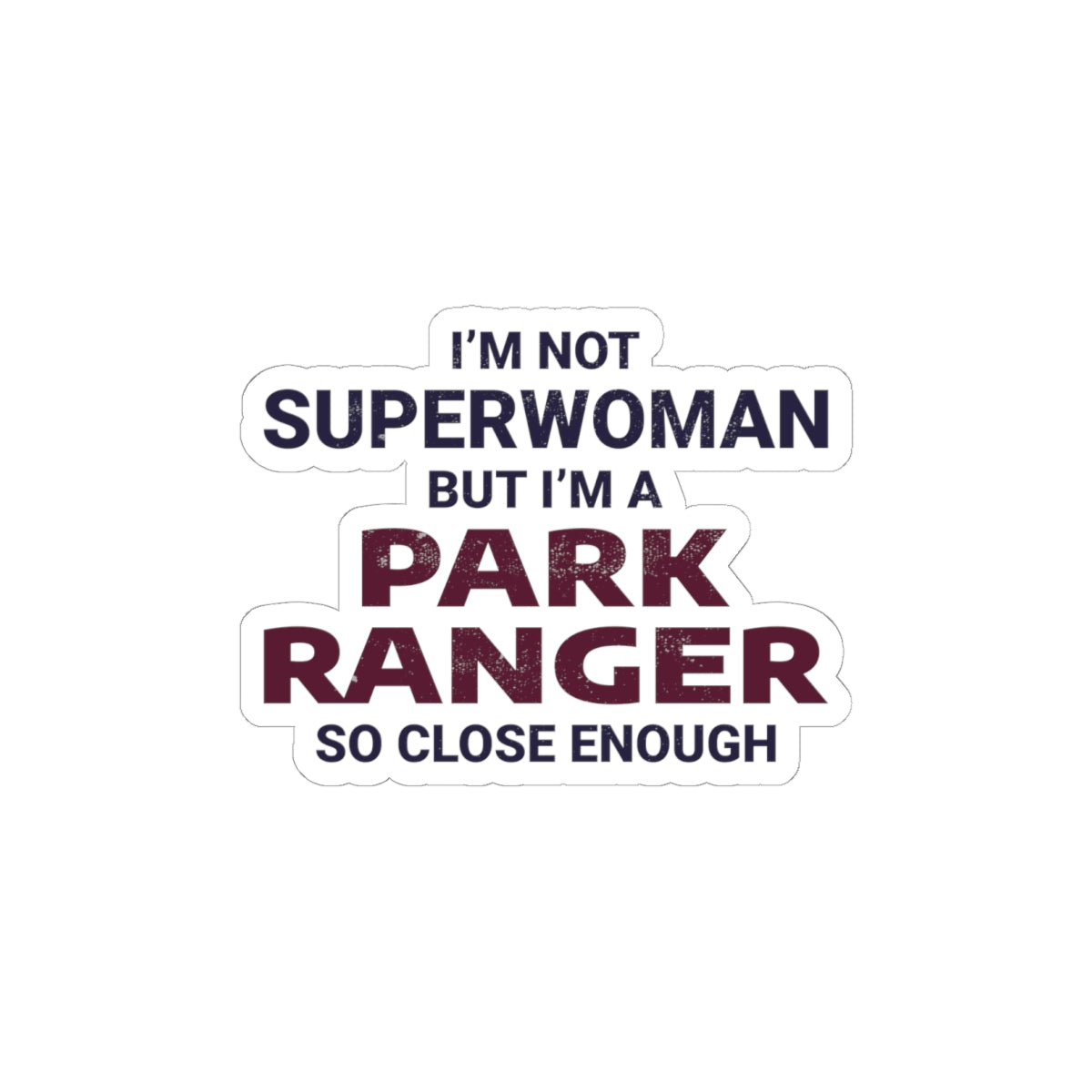 Park Ranger Sticker - Conservation Officer Vinyl Decal for Wildlife Professionals & Nature Lovers