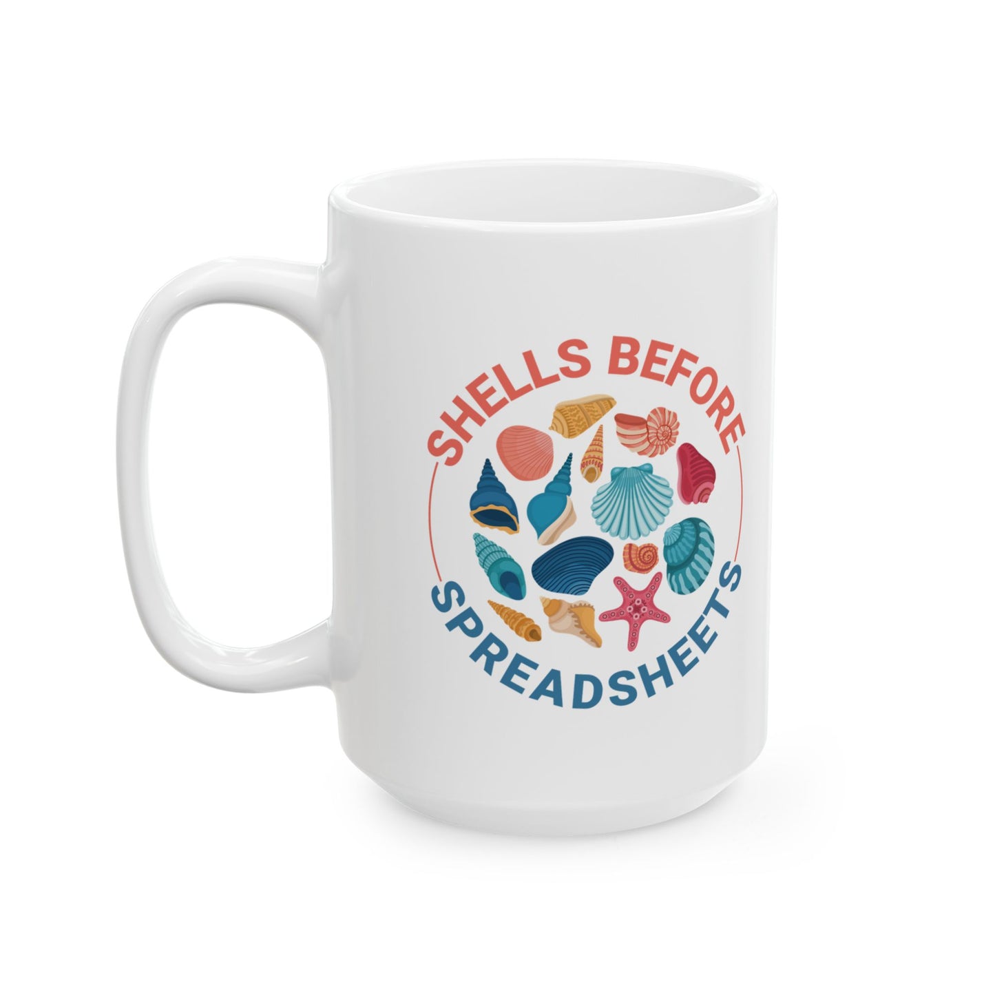 Seashells Collector Mug, Ocean Lover, Beachcomber