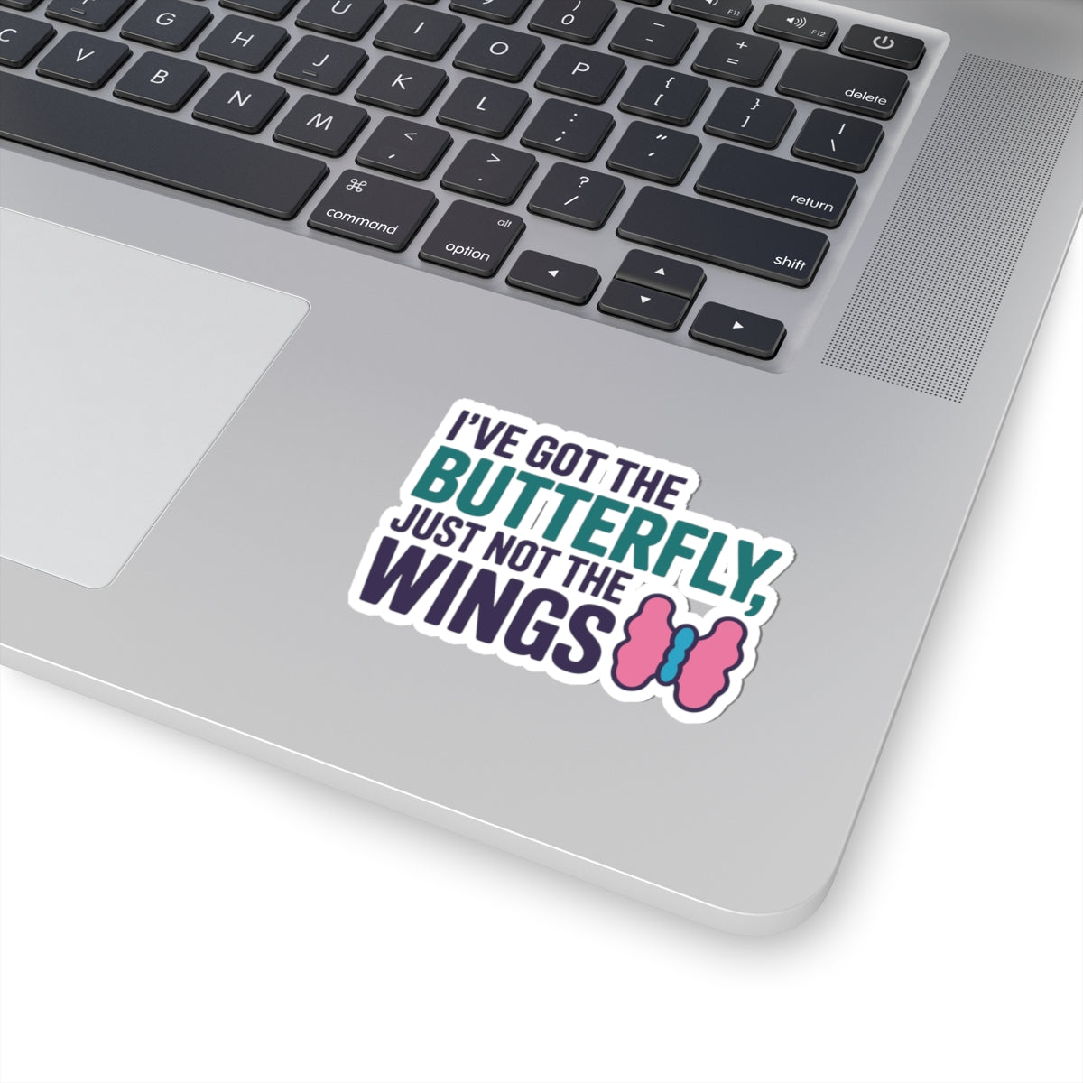 Butterfly Thyroid Sticker - Just Not The Wings Vinyl Decal for Warriors