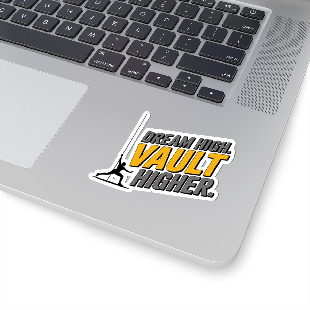 Pole Vault Sticker – Bold Motivational Dream High Vault Higher Decal for Track and Field Athletes, Competitive Vaulters