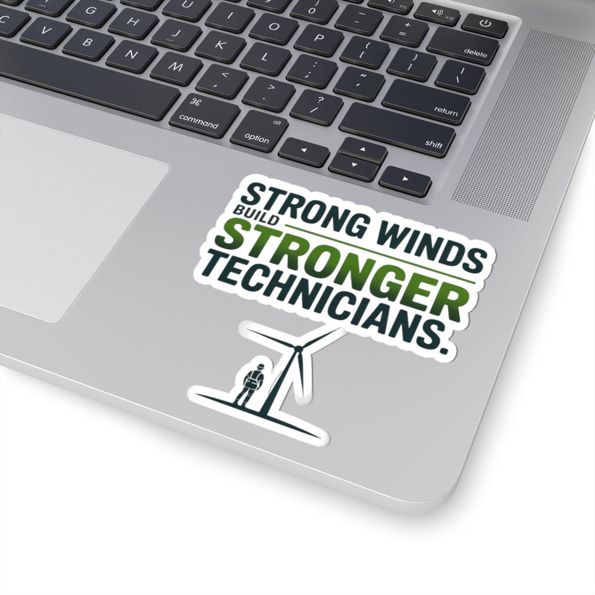 Wind Turbine Technician Pride Sticker - Renewable Energy Vinyl Decal for Field Crews & Climbers