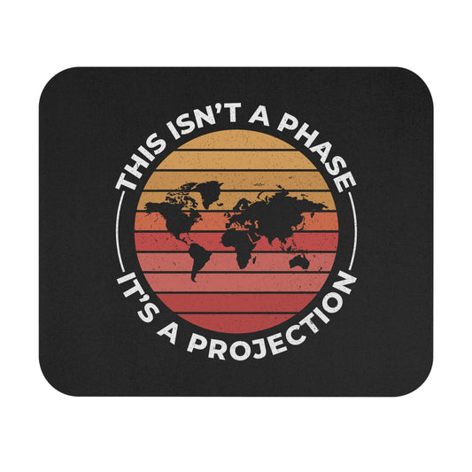 Geographer Funny Map Mouse Pad - Cartography Humor Non-Slip Rubber Base for GIS Professionals Students Teachers