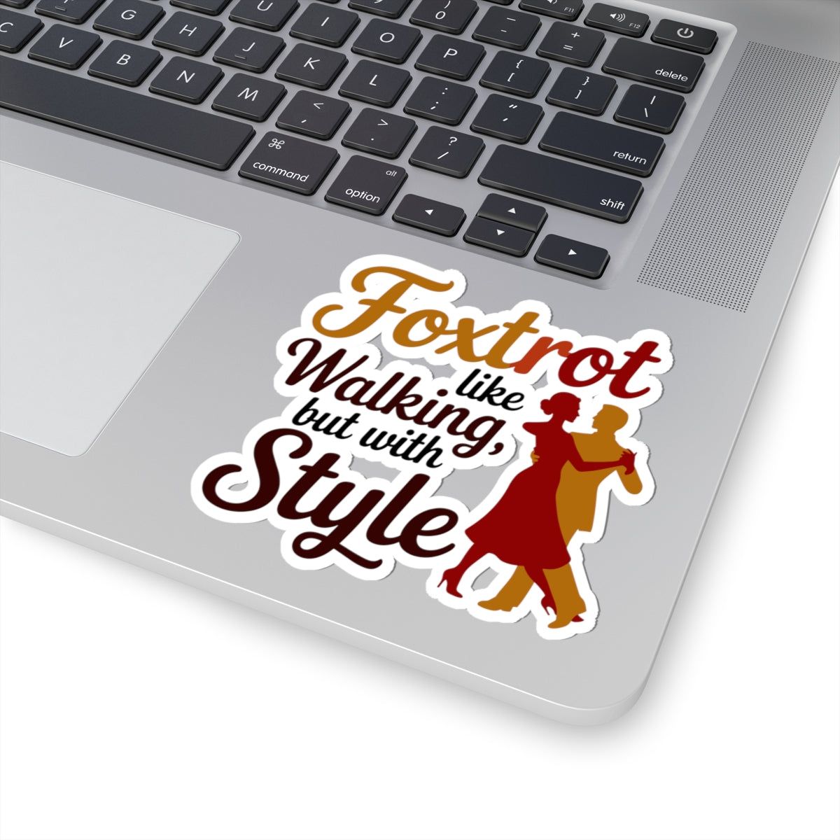 Foxtrot Style Sticker - Elegant Walking Vinyl Decal for Dancers, Ballroom Enthusiasts