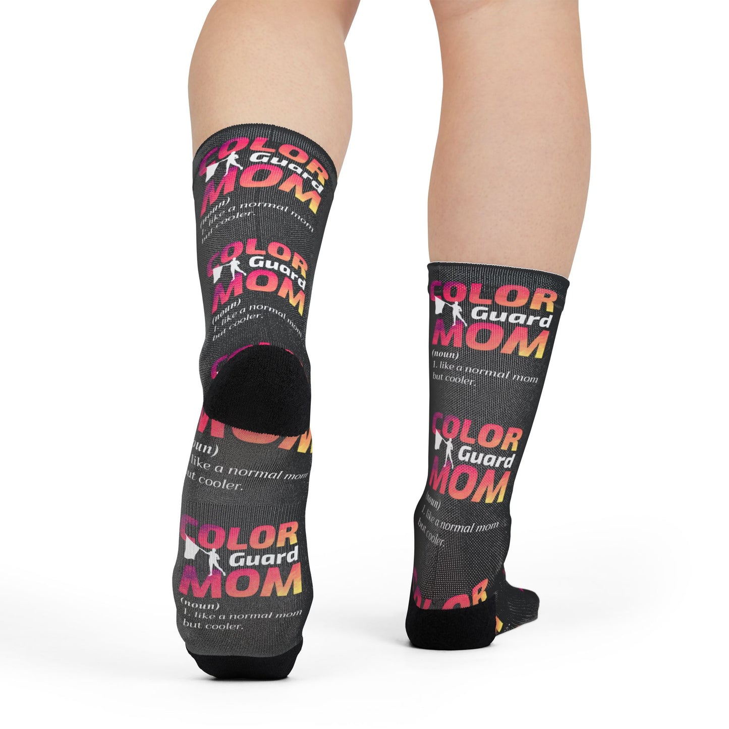 Color Guard Socks – Stylish Design for Proud Moms & Supporters